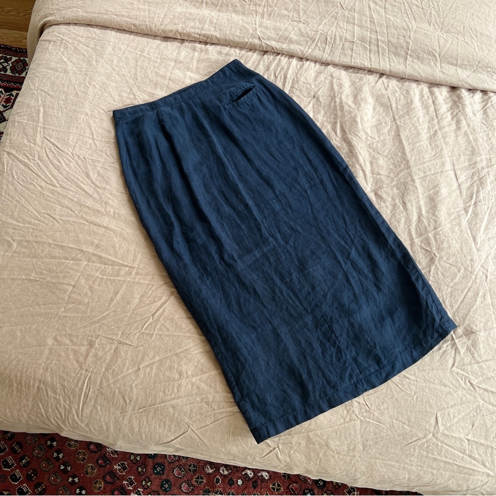 Vintage GAP Dark Blue Pencil Skirt - Picture 6 of 7